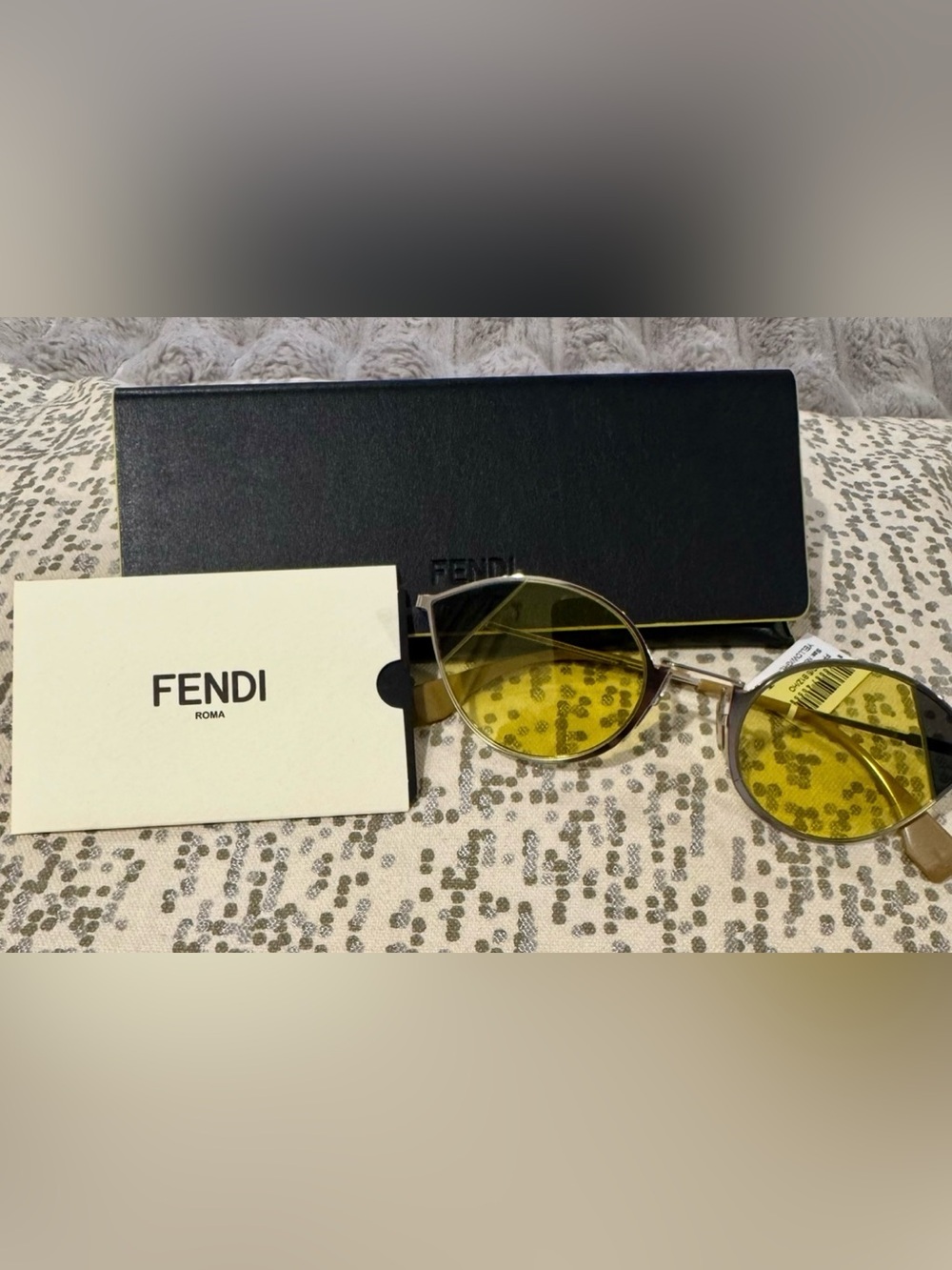 Authentic Fendi Eyewear Cat Eye Frame Sunglasses